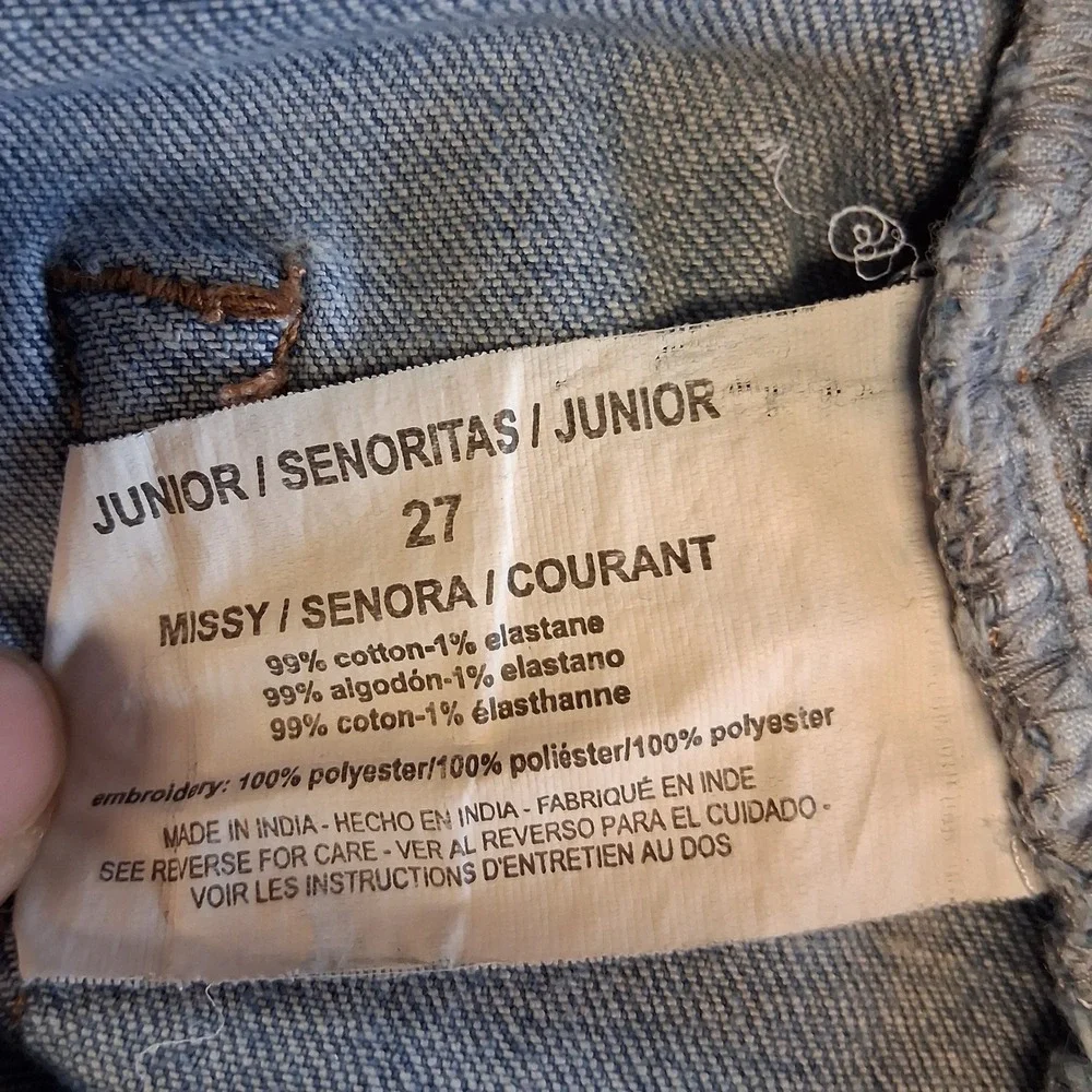 William Rast Crop‎ Flare 2 Tone Uneven Hem Jeans Pre-Owned 27